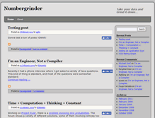 Tablet Screenshot of numbergrinder.com